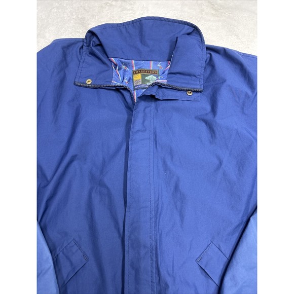 Vintage Forresters Navy Blue Full Zip Gore-Tex All Weather Golf Jacket Size XL - Picture 2 of 9